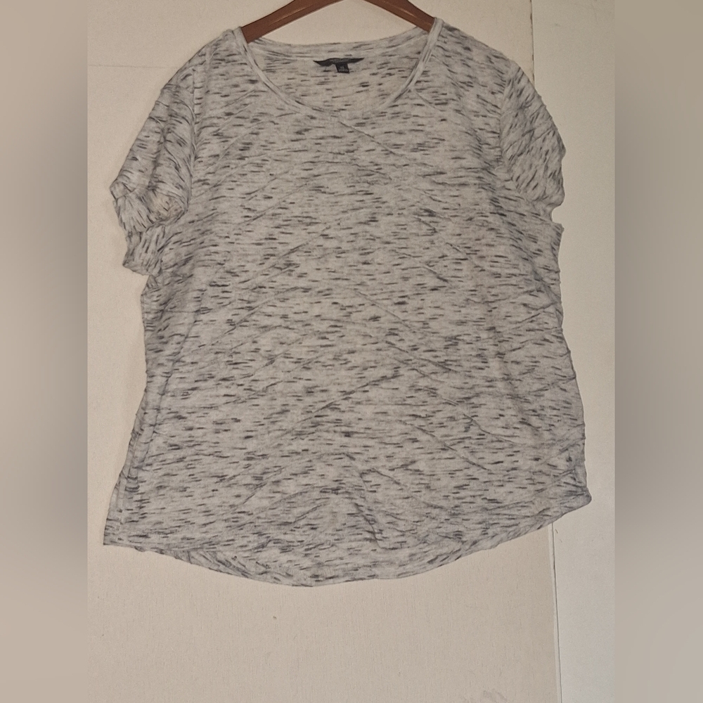 Simply Vera Vera Wang Heathered Gray Women's Blouse